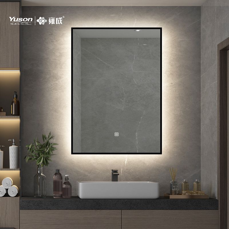 YS57301	Mordern Rectangle Shape Aluminum Frame LED bathroom mirror, Illuminated vanity mirror