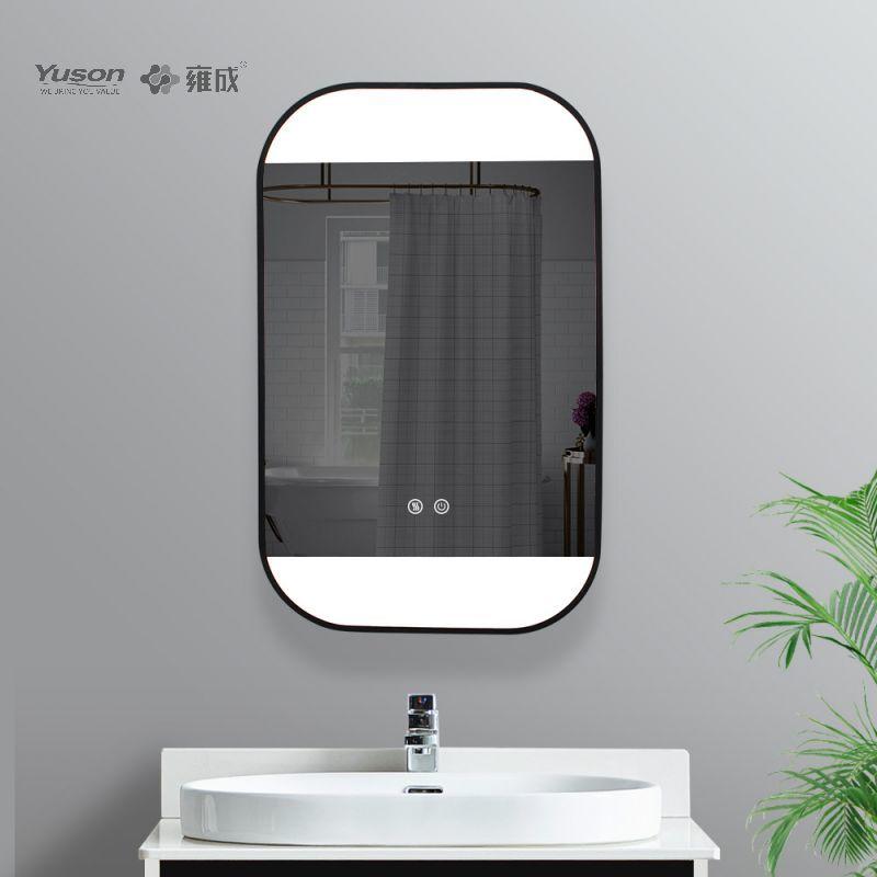 YS57302	Mordern Rund Shape Aluminum Frame LED bathroom mirror, Illuminated vanity mirror, Touch sensor mirror