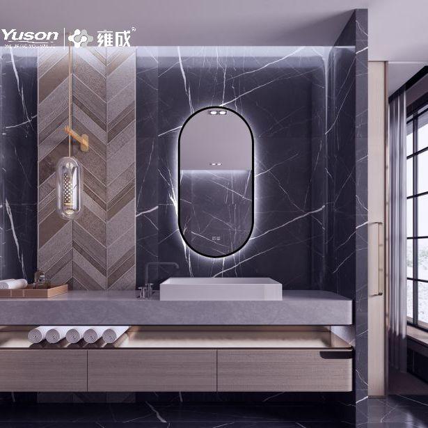 YS57401	Mordern Rund Shape Aluminum Frame LED bathroom mirror, Illuminated vanity mirror, Touch sensor mirror