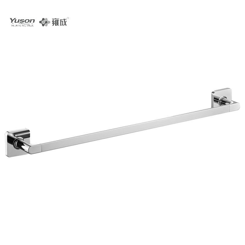 10124 Sleek Bathroom accessories, Towel bars, Wall- mounted, Towel holder,24” Brass Towel holder, square wall mount (Series 10100)