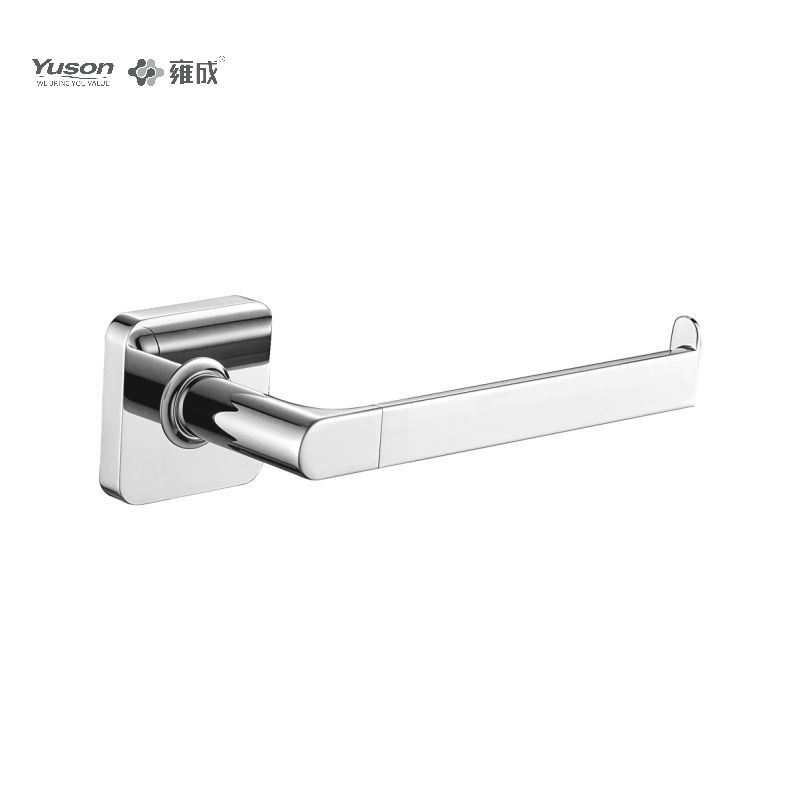 10186 Sleek Bathroom accessories, Toilet paper holder, Wall- mounted, Brass Toilet paper holder , square wall mount (Series 10100)