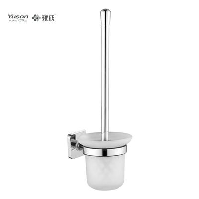 10190 Sleek Bathroom Accessories Brass Toilet Brush With Cup