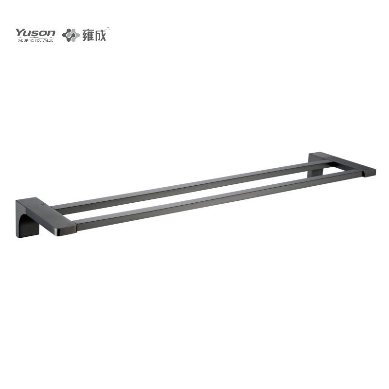 11824D Sleek Bathroom accessories, 2-Pole Towel bars, 24”, Towel holder, Zinc/Brass/SUS Towel holder, wall- mounted(Series 11800)