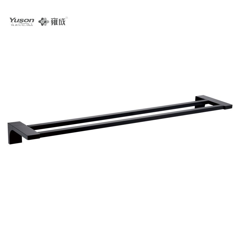 11824D Sleek Bathroom accessories, 2-Pole Towel bars, 24”, Towel holder, Zinc/Brass/SUS Towel holder, wall- mounted(Series 11800)