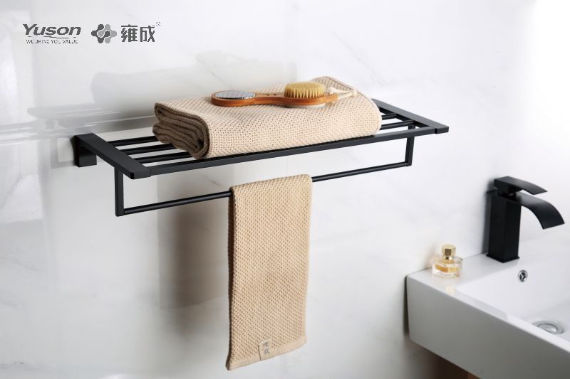 11862B Sleek Bathroom accessories, Towel shelves, Towel rack, Zinc/Brass/SUS Towel holder, wall- mounted(Series 11800)