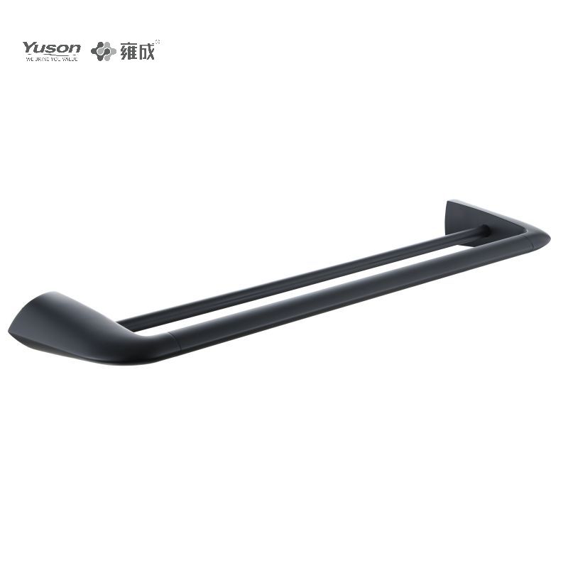 11924D Sleek Bathroom accessories, 2-Pole Towel bars, 24”, Towel holder, Zinc/Brass/SUS Towel holder, wall- mounted(Series 11900)