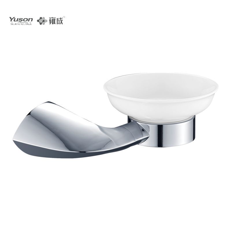 11985 Sleek Bathroom accessories, Soap dishes, with Glass dish,Zinc/Brass/SUS Soap holder, wall- mounted(Series 11900)