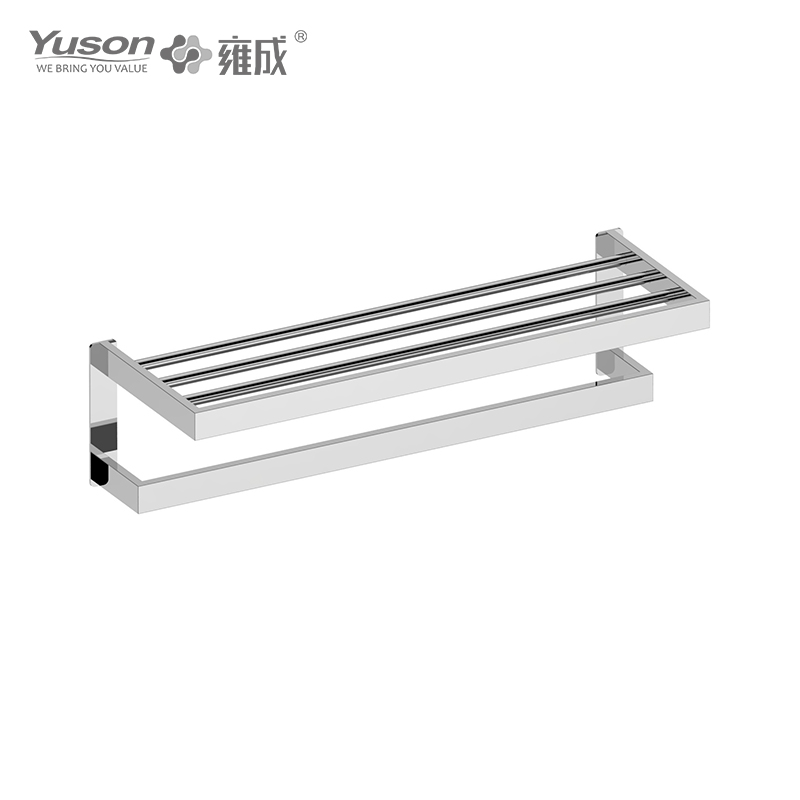 27162 Sleek Bathroom accessories, Towel shelves, Towel rack, Zinc/Brass/SUS Towel holder, wall- mounted(Series 27100)