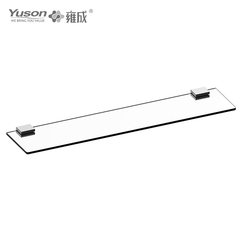 27187A Sleek Bathroom accessories, Towel shelves, Storage shelf, Glass shelf, Tempered Glass, wall- mounted(Series 27100)