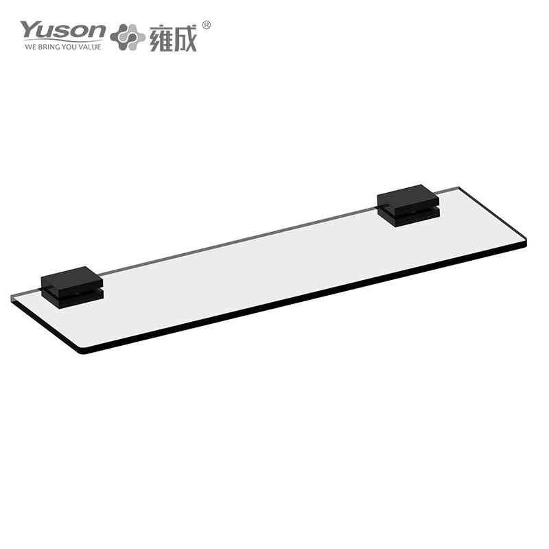 27187B Sleek Bathroom accessories, Towel shelves, Storage shelf, Glass shelf, Tempered Glass, wall- mounted(Series 27100)