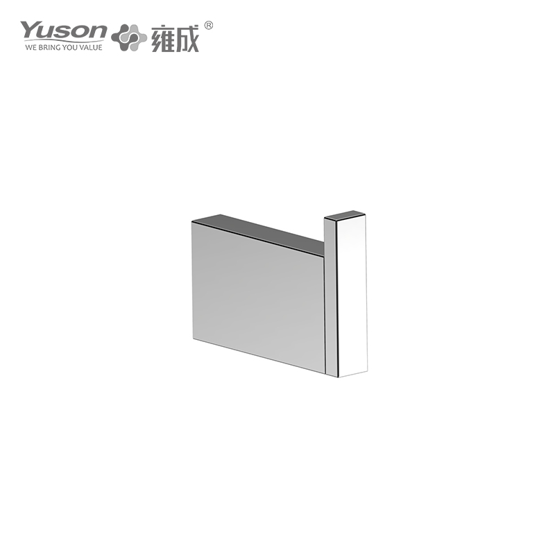27188 Sleek Bathroom accessories, Robe hook, Zinc/Brass/SUS robe hook, wall- mounted(Series 27100)