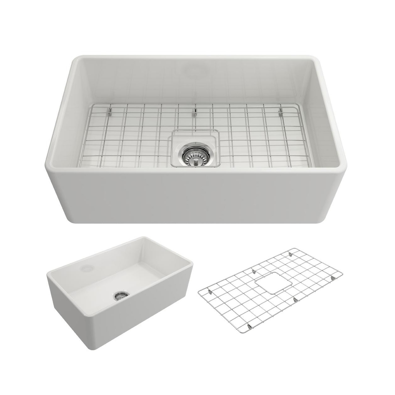 How does the manufacturing process create a durable fireclay sink?